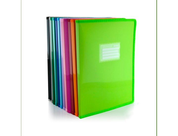 CARPETA FUNDAS DINA4 20 FUNDAS ENCUADERNADO OFFICE BOX COLORLINE
