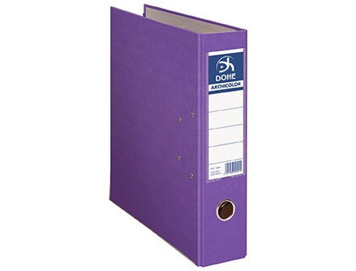 ARCHIVADOR GOVEZRADO TELA DINA4 70MM MORADO