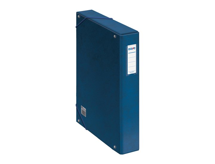 CAJA PROYECTOS CARTON GOMAS OFFICE 5 CMS AZUL