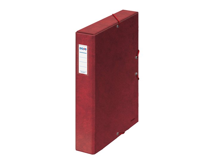 CAJA PROYECTOS CARTON GOMAS OFFICE 5 CMS ROJO