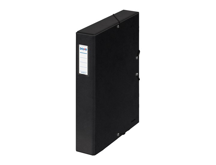 CAJA PROYECTOS CARTON GOMAS OFFICE 5 CMS NEGRA