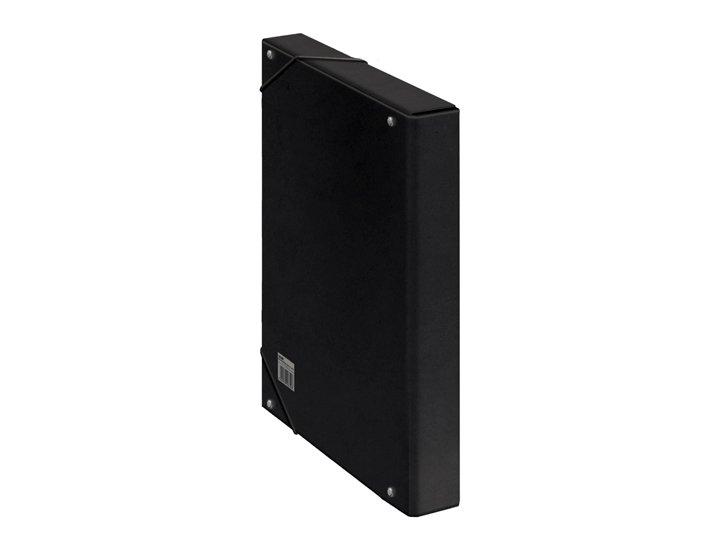 CAJA PROYECTOS CARTON GOMAS OFFICE 3 CMS NEGRA