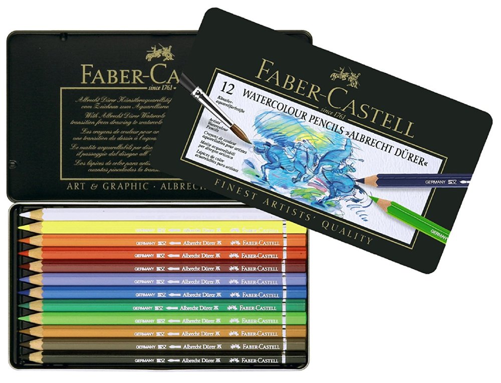 LAPIZ FABER CASTELL ALBRECHT DURER CAJA METAL  24 COLORES