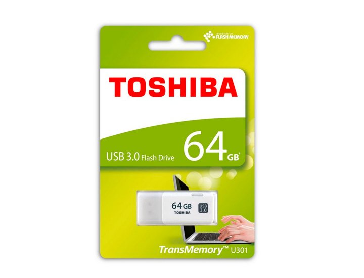 PENDRIVE USB    64 GB 2.0 TOSHIBA KIOXIA BLANCO