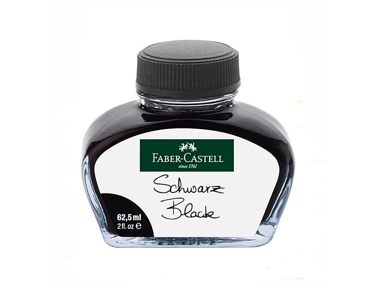 TINTA FABER CASTELL FRASCO 62,5 ML NEGRO