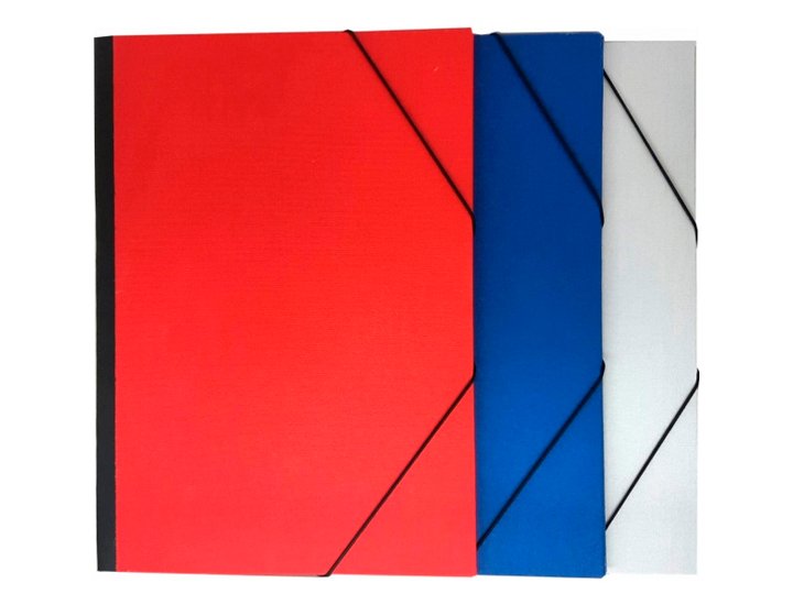 CARPETA DIBUJO FORRADO TELA CON GOMAS 024X031 CMS DINA4 ROJO