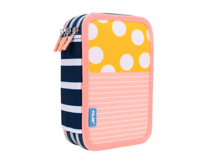 PLUMIER CREMALLERA TRIPLE CON CONTENIDO MILAN SWIMS