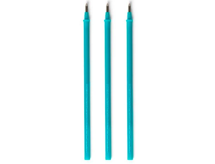 RECAMBIO BOLIGRAFO BORRABLE Pack 3Uds TURQUESA