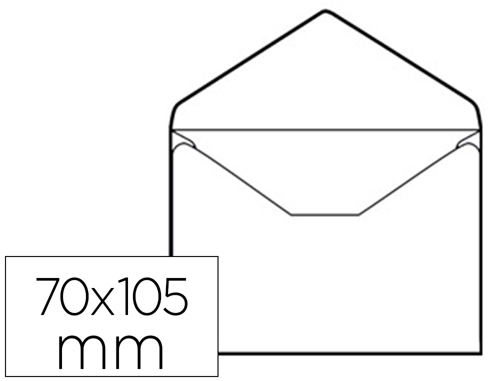 SOBRE 110X220 mm BLANCO AUTODEX Pack de 25 Unidades