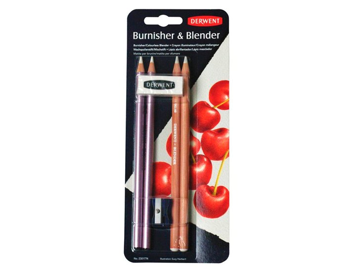 BLISTER DERWENT 2 LAPICES BLENDER + 2 LAPICES BURNISHER
