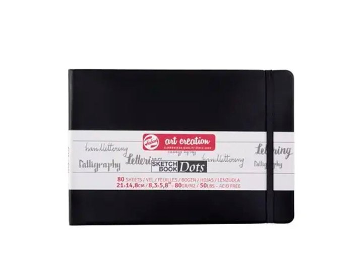 BLOC NOTAS SCKETCH TALENS ART CREATION 21X15 Cm 50 Hojas 80 Gramos PUNTOS DOTS NEGRO