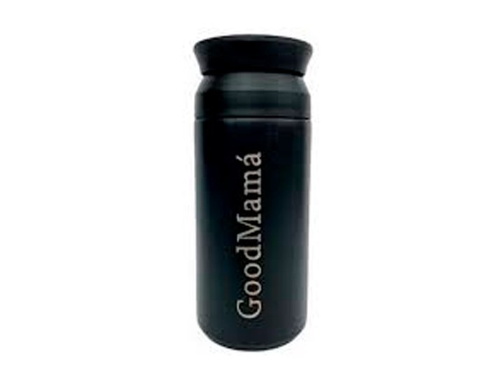 BOTELLA ACERO INOXIDABLE 350ML GOOD MAMA NEGRA