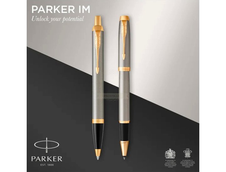 BOLIGRAFO PARKER IM ACERO GT + ROLLER
