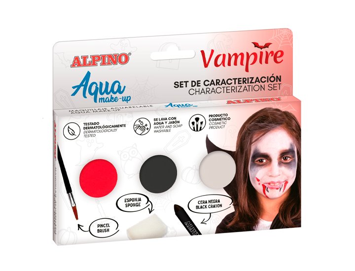 MAQUILLAJE ALPINO AQUA SET DE CARACTERIZACION VAMPIRO
