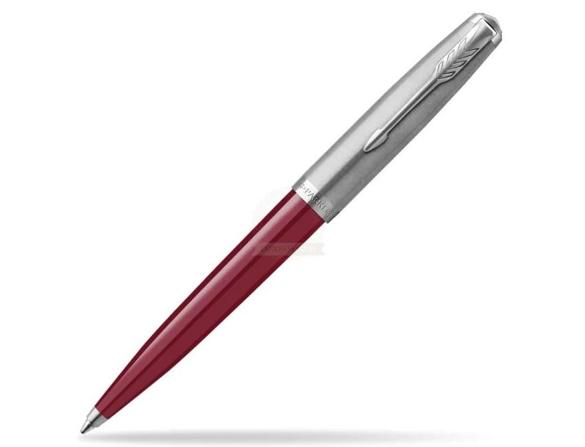 BOLIGRAFO PARKER 51 BURGUNDY CUERPO BUEDEOS CON DETALLES CROMADOS MATE Y BRILLO CT