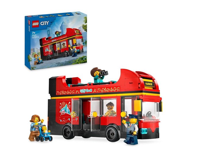 JUGUETE LEGO AUTOBUS TURISTICO ROJO DE DOS PLANTAS