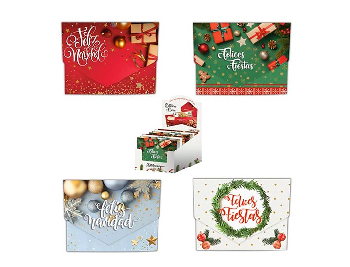 TARJETA FELICITACION NAVIDAD BILLETERO CLASICOS
