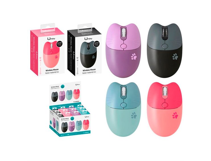RATON UMAY BLUETOOTH 2.4GB COLORES SURTIDOS