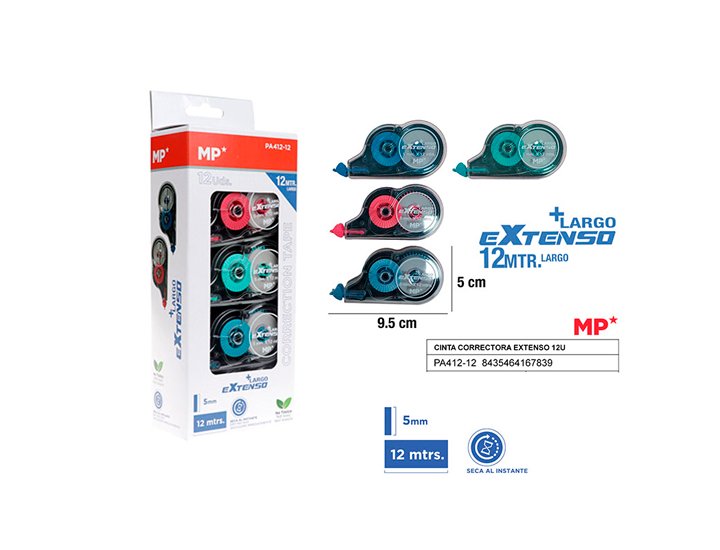 CORRECTOR CINTA 5MMX12 Metros