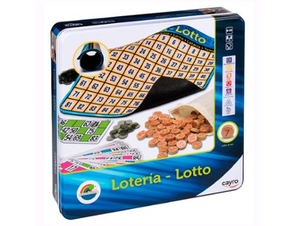 JUEGO DE MESA LOTERIA METAL BOX CAYRO