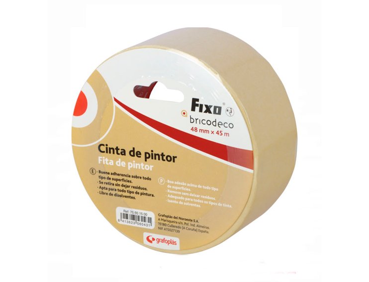 CINTA ADHESIVA DE PINTOR 48MMX45M FIXO GRAFOPLAS