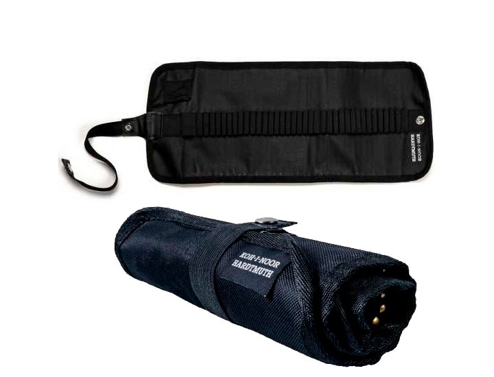 ESTUCHE NYLON ENROLLABLE KOH-I-NOOR NEGRO VACIO 36 PIEZAS