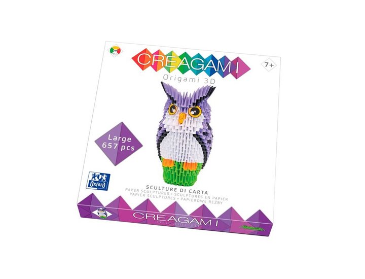 CAJA SURTIDO 3D ORIGAMI OXFORD  and  CREAGAMI BUHO