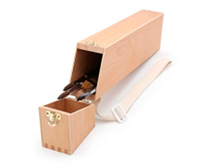 CAJA MADERA PORTAPINCELES VACIO