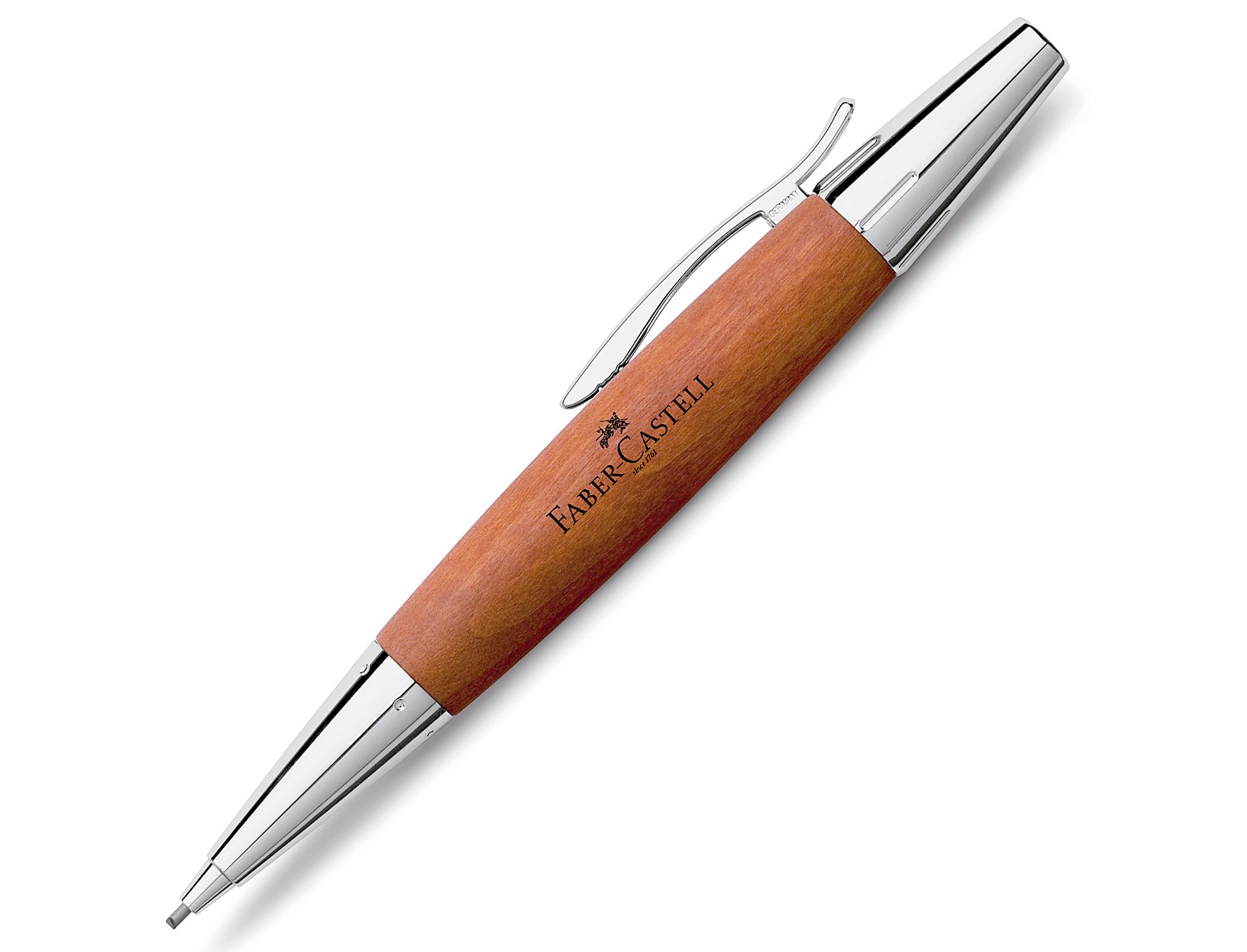 BOLIGRAFO FABER CASTELL E-MOTION METAL MADERA PERAL COAC