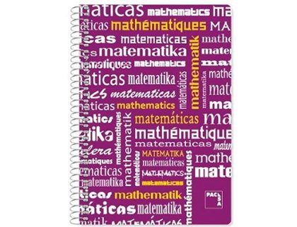 BLOC ESPIRAL FOLIO POLIPROPILENO 80 HOJAS 90 Gramos CUADRO 4X4mm PACSA MATEMATICAS