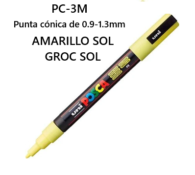 ROTULADOR UNI POSCA PC-3M AMARILLO SOL
