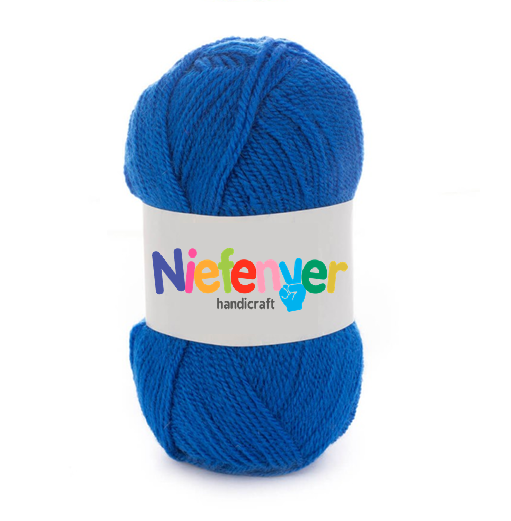 OVILLO DE LANA 100% ACRILICA NIEFENVER 100GR. AZUL