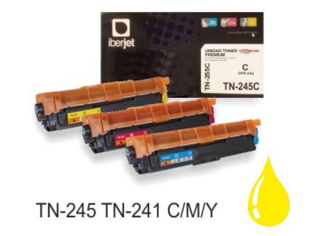 TONER IBERJET COMPATIBLE BROTHER TN241Y HL-3140CW / 3150CDW / 3170CDW / DCP-9020CDW AMARILLO 1.400 PAG