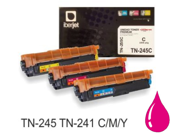 TONER IBERJET COMPATIBLE BROTHER TN241M HL-3140CW / 3150CDW / 3170CDW / DCP-9020CDW MAGENTA 1.400 PAG