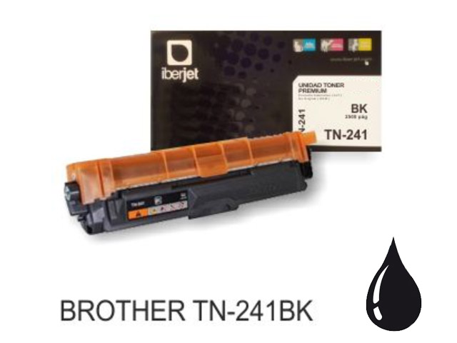TONER IBERJET COMPATIBLE BROTHER TN241BK HL-3140CW / 3150CDW / 3170CDW / DCP-9020CDW NEGRO 1.400 PAG