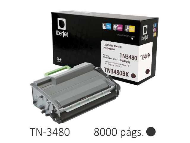 TONER IBERJET COMPATIBLE BROTHER TN-3480 8.000PAG NEGRO