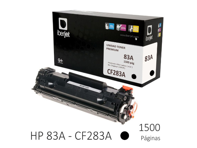 TONER IBERJET COMPATIBLE HP CF283A LASERJET M201 / M401 / M225 1.500PAG  NEGRO
