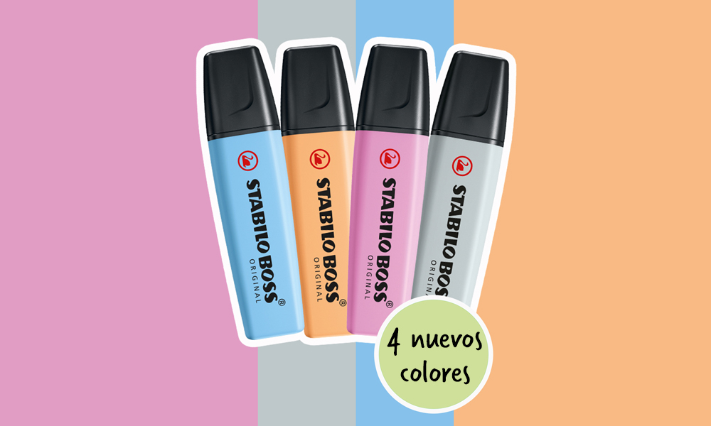 PACK 4 ROTULADORES STABILO BOSS PASTEL 2021