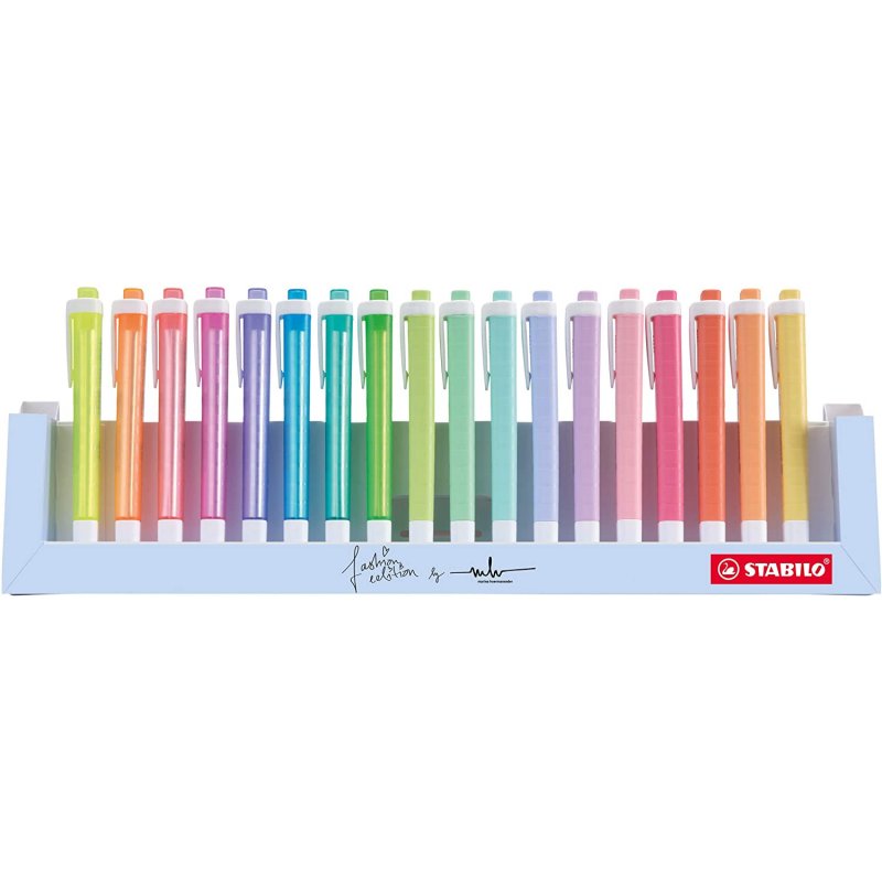 DESKSET 18 STABILO SWING COOL PASTEL FASHION EDITION BY MARINA HOERMANSEDER
