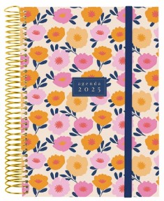 AGENDA FINOCAM DESIGN COLLECTION ESPIRAL E10-155X212MM 1DP GOLDY 2025