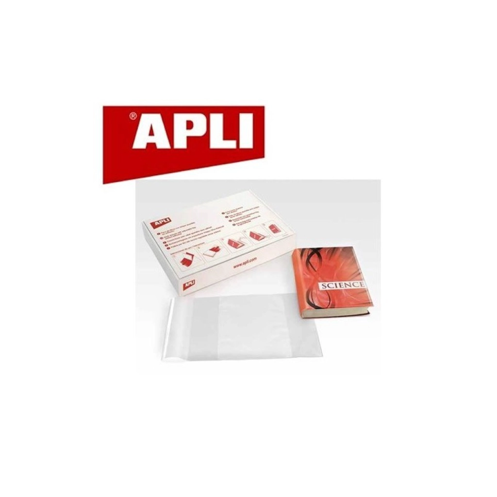FORRALIBRO PVC CON SOLAPA AJUSTABLE ADHESIVO 290X530 MM